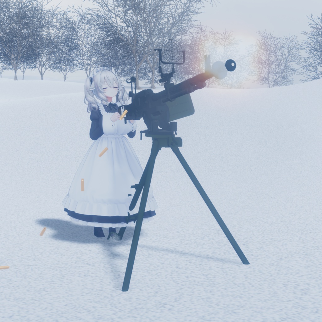 設置式重機関銃ギミック