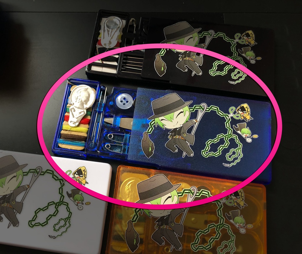 ハザマ・テルミ・カズマのミニキャラソーイングセット(あんしんBOOTHパック発送)