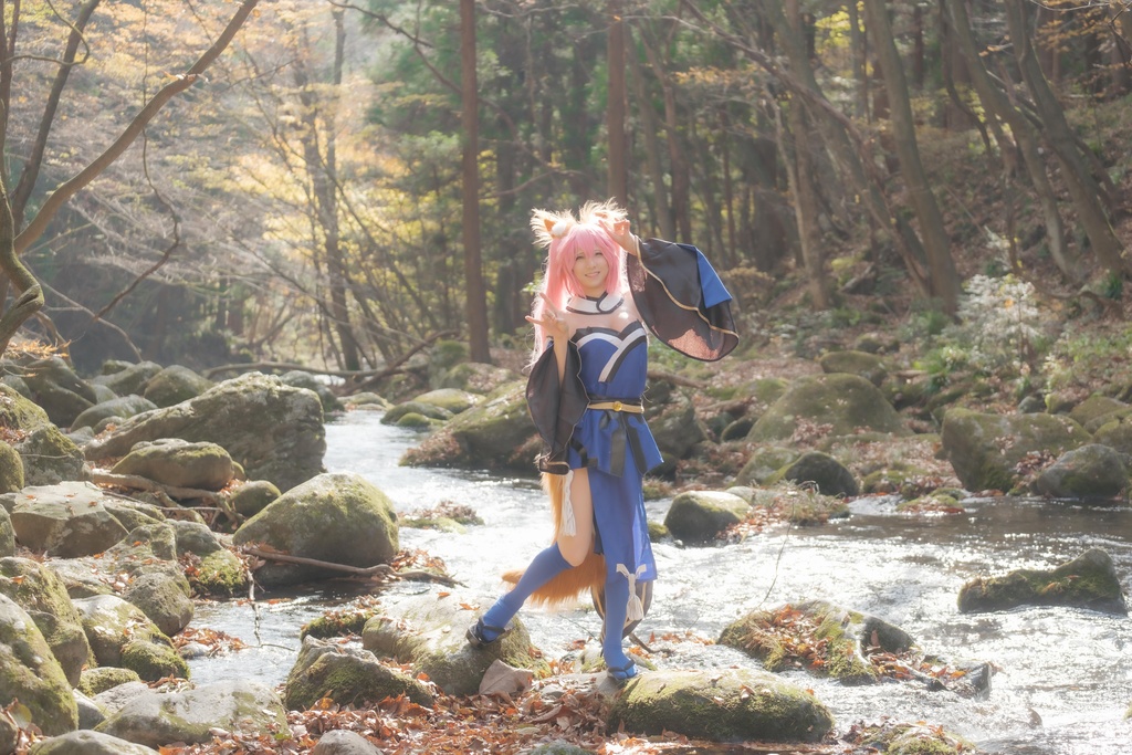 玉藻の前 コスプレ写真集 玉藻の前の旅狐 殺生石割ってごめんなさい… 那須塩原に里帰りの旅(C101)