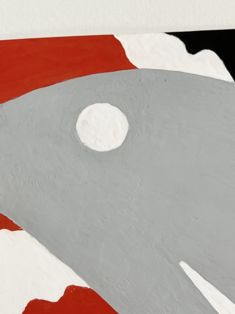 鯉 ポスターカラー ポストカード