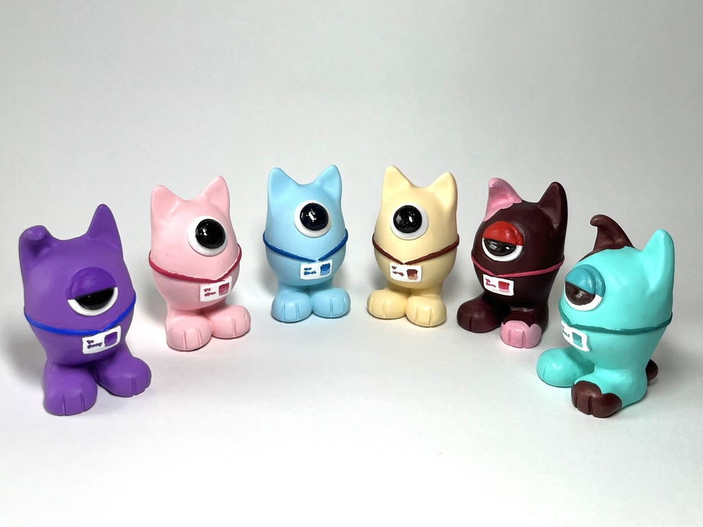 しゃもんず〈めめ〉レジンフィギュア(ブルー)