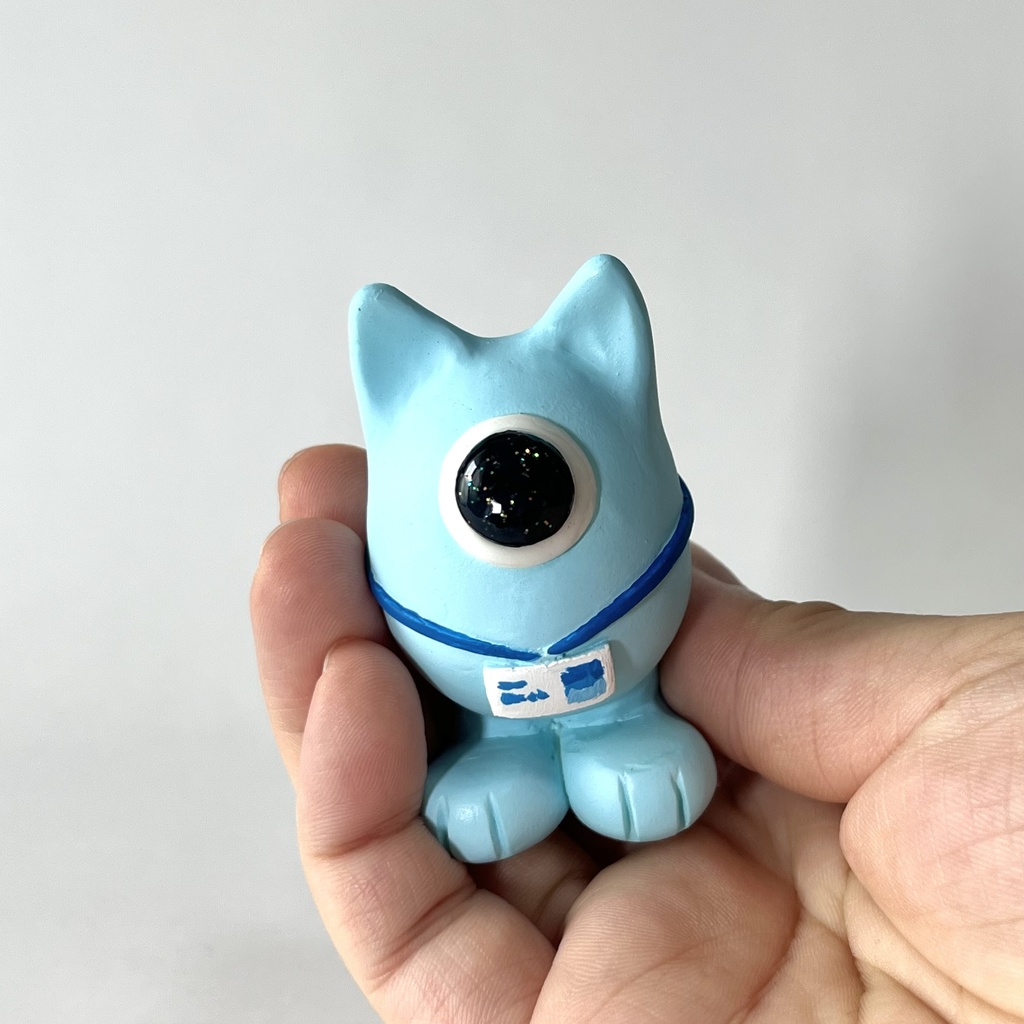 しゃもんず〈めめ〉レジンフィギュア(ブルー)