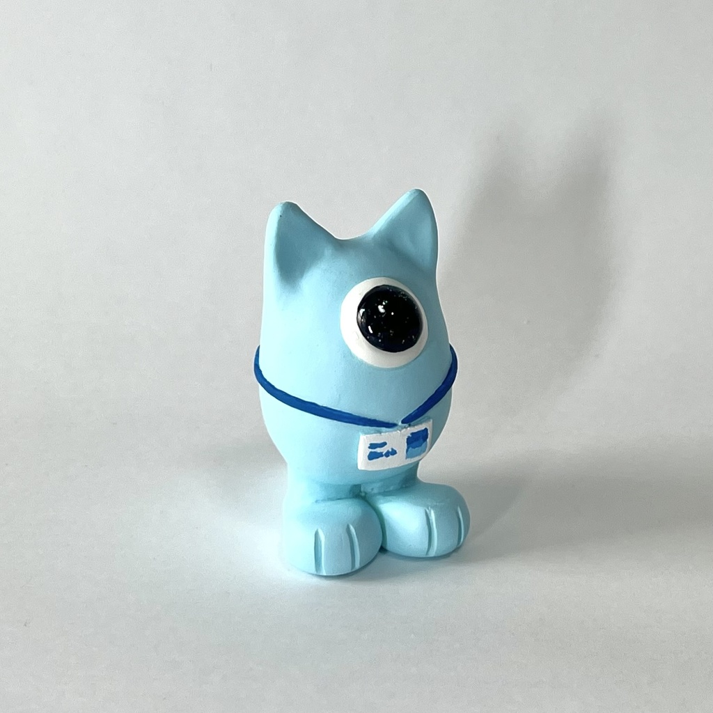 しゃもんず〈めめ〉レジンフィギュア(ブルー)