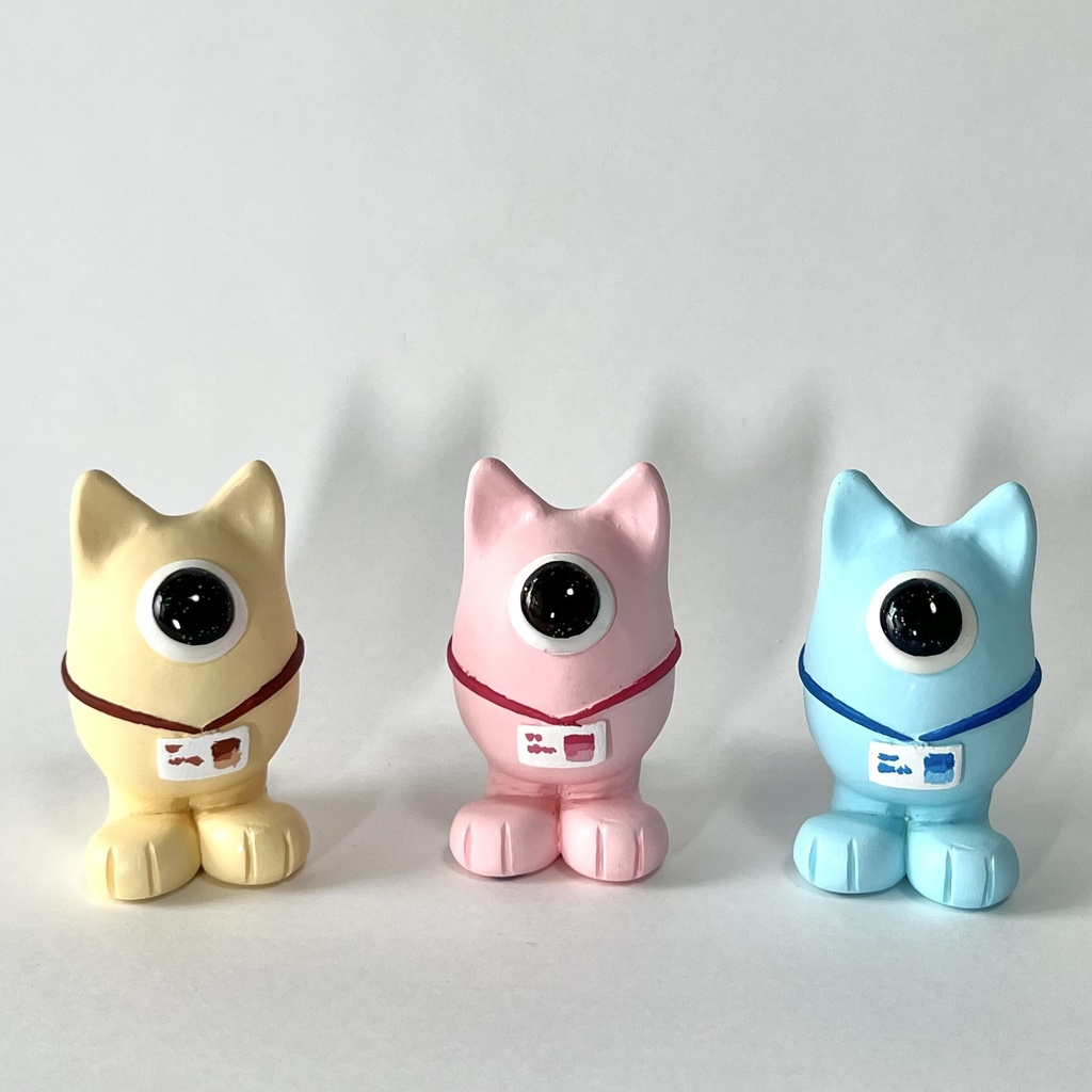 しゃもんず〈めめ〉レジンフィギュア(ブルー)