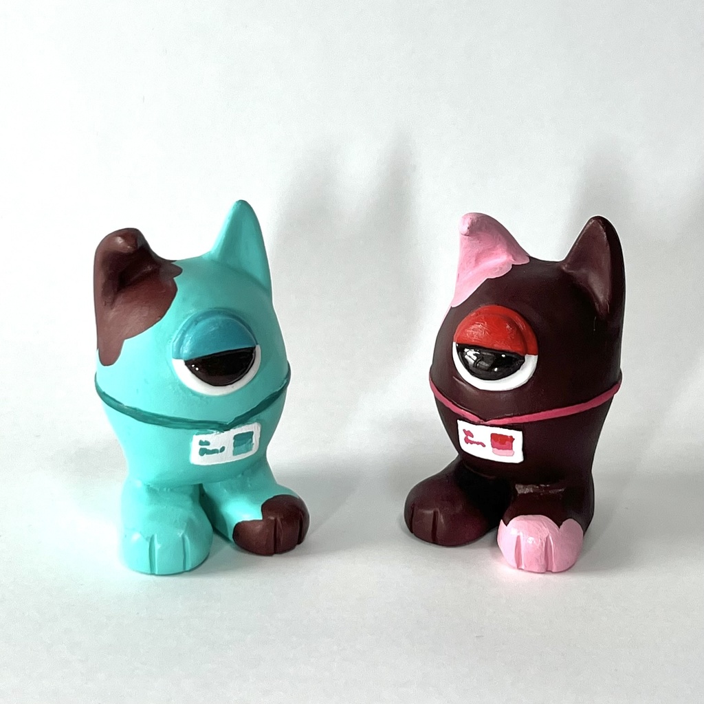 しゃもんず〈はんめ〉レジンフィギュア(チョコミント)