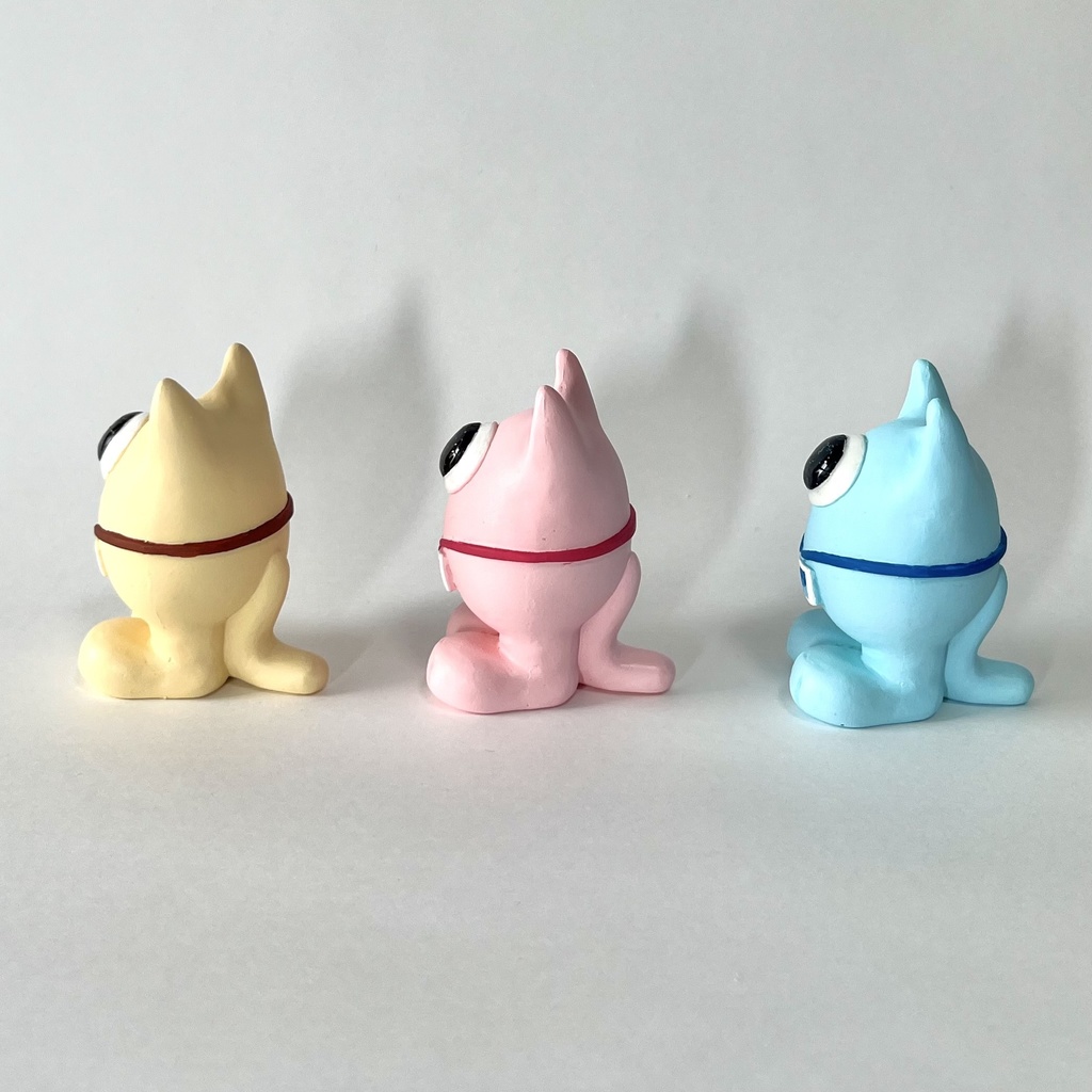 しゃもんず〈めめ〉レジンフィギュア(ピンク)