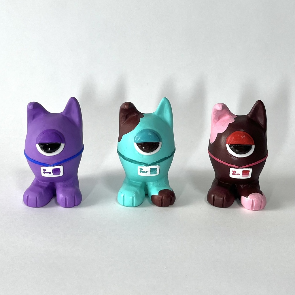 しゃもんず〈はんめ〉レジンフィギュア(パープル)