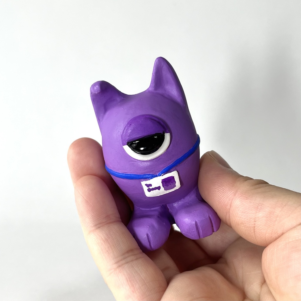 しゃもんず〈はんめ〉レジンフィギュア(パープル)