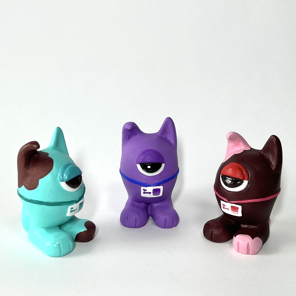 しゃもんず〈はんめ〉レジンフィギュア(パープル)