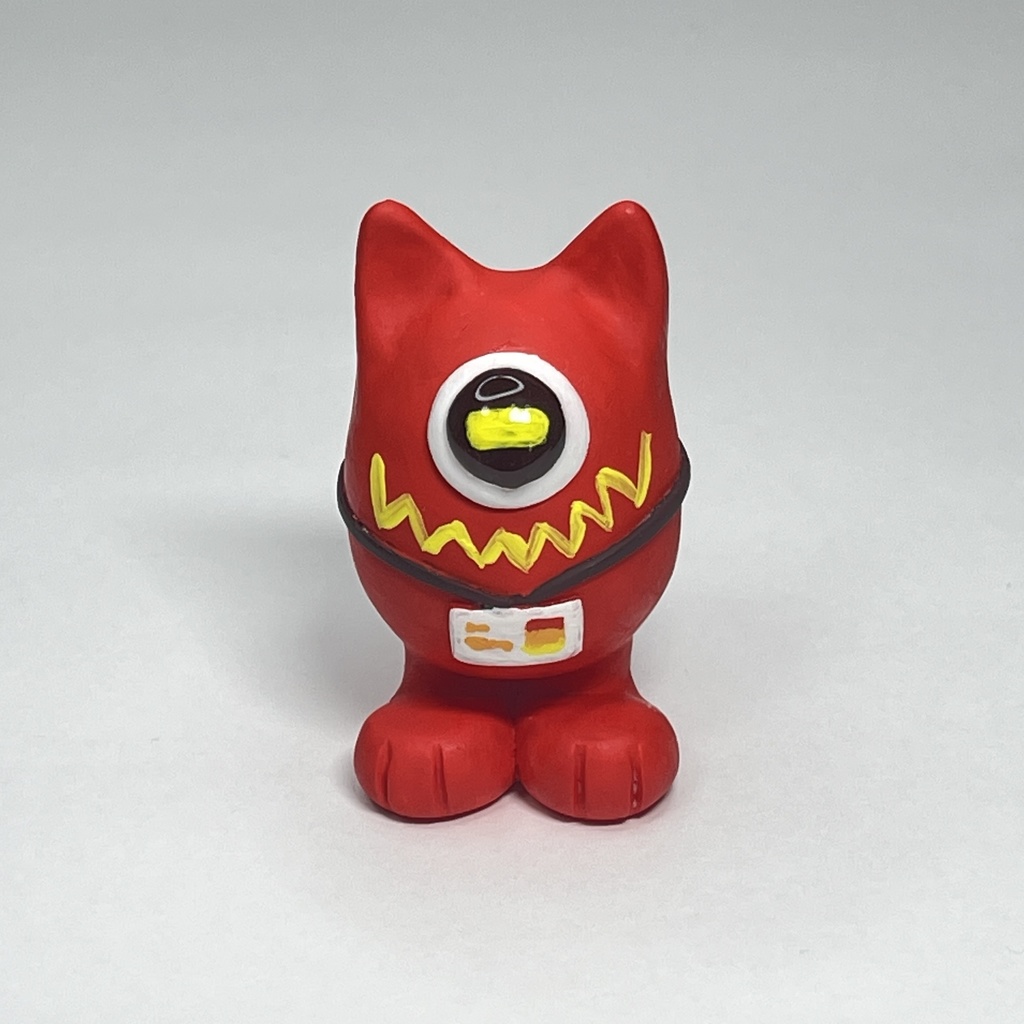 しゃもんず〈めめ〉レジンフィギュア(レッドモンスター)