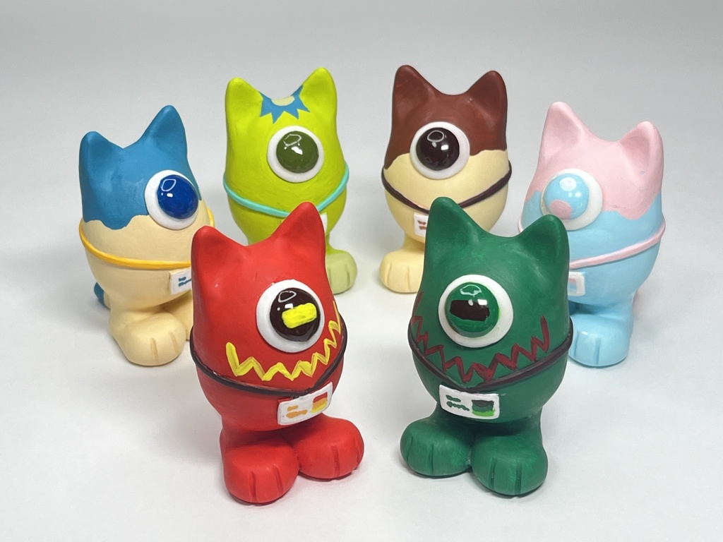 しゃもんず〈めめ〉レジンフィギュア(レッドモンスター)