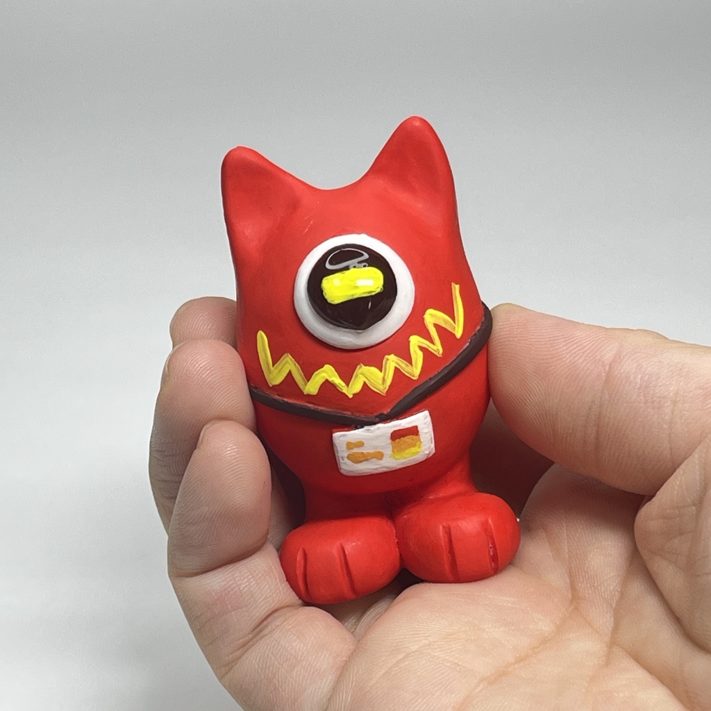 しゃもんず〈めめ〉レジンフィギュア(レッドモンスター)