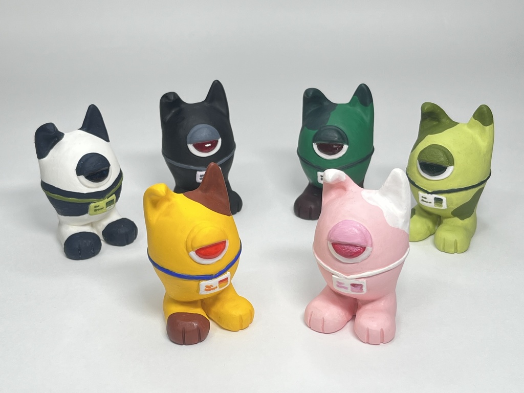 しゃもんず〈はんめ〉レジンフィギュア(いちごミルク)