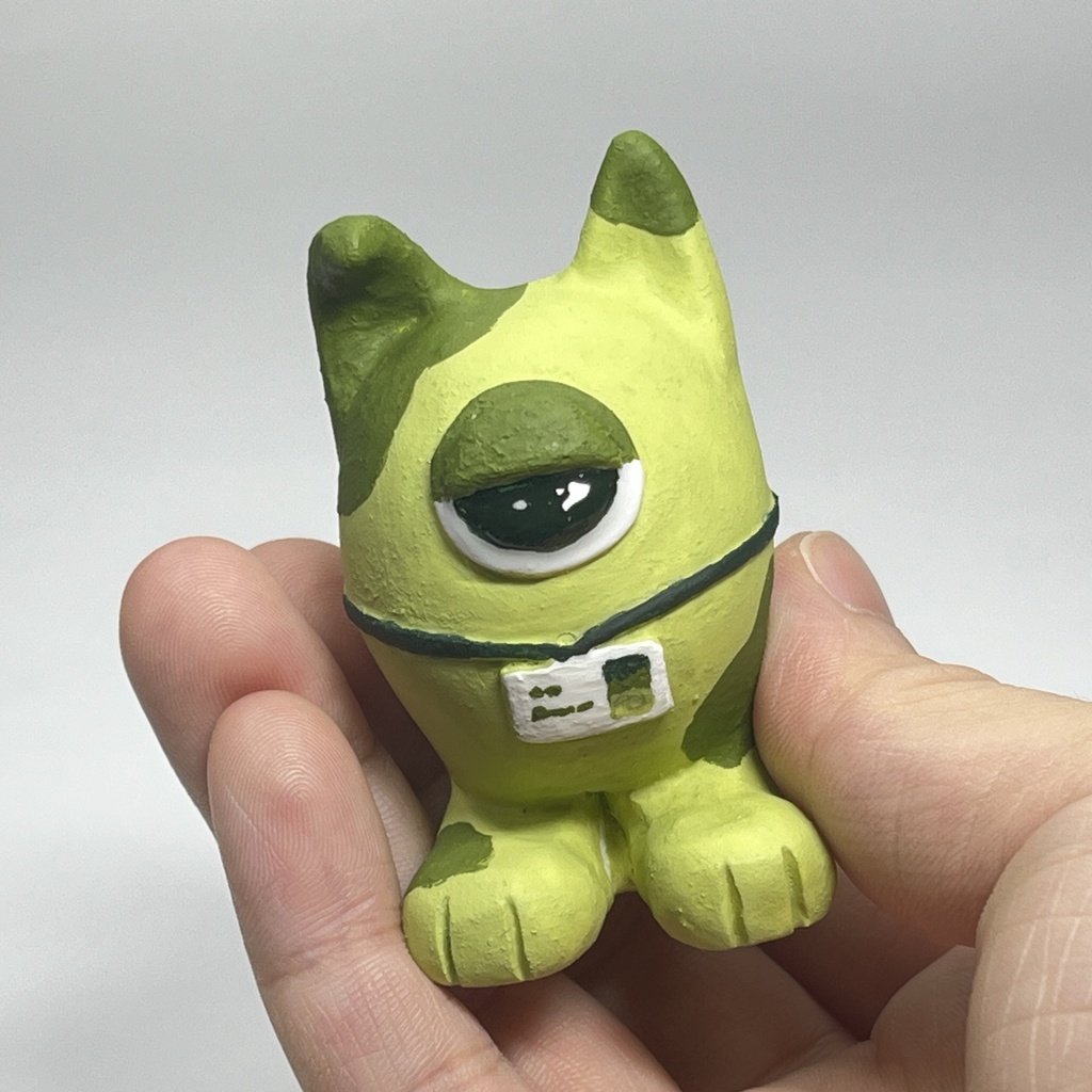 しゃもんず〈はんめ〉レジンフィギュア(抹茶)