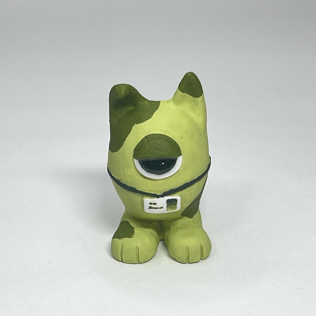 しゃもんず〈はんめ〉レジンフィギュア(抹茶)