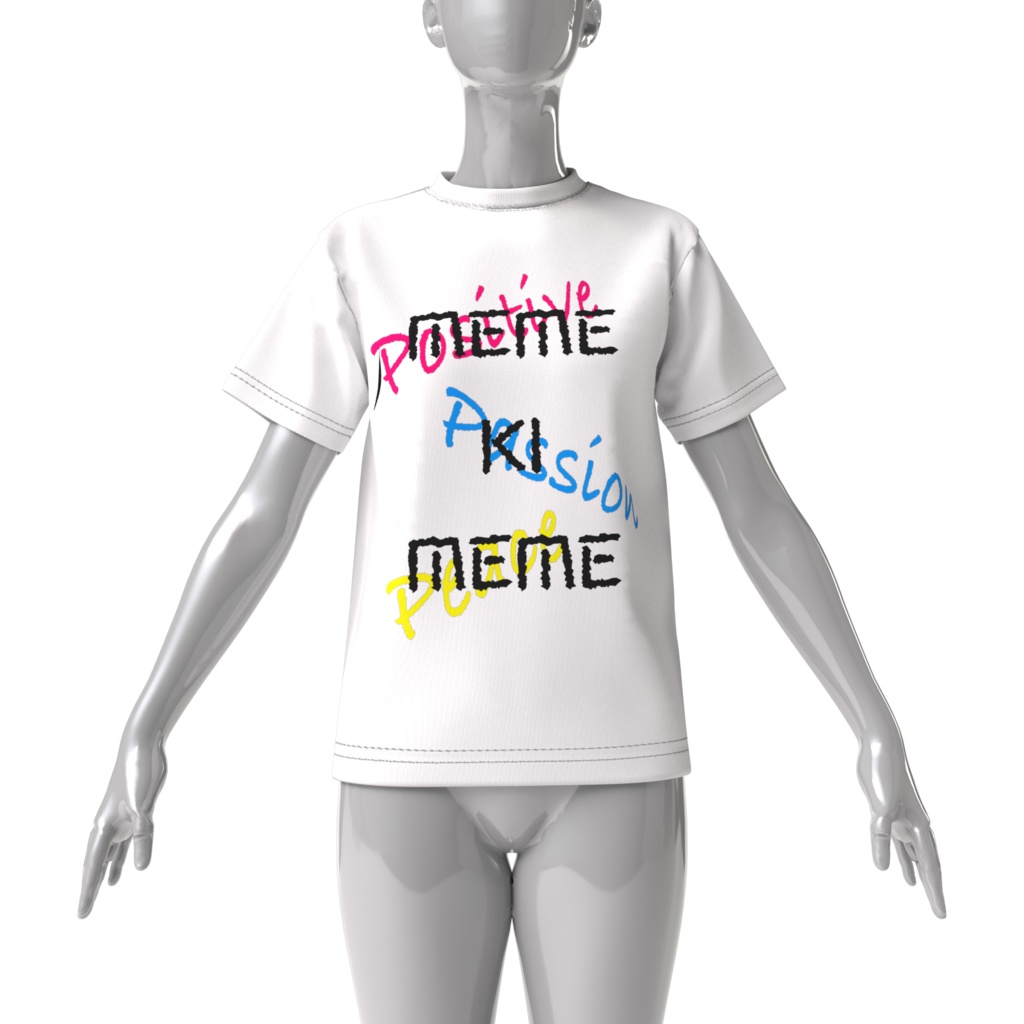 メメキビッグシルエットTシャツ