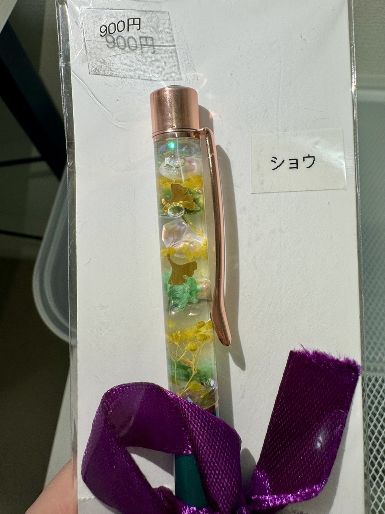 原神キャライメージ ハーバリウムボールペン