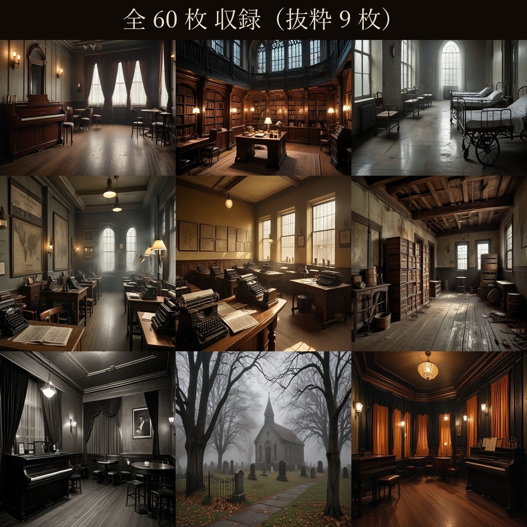 【TRPG背景素材】1920s 東海岸 霧の古都 60枚【ccfolia対応/商用OK】