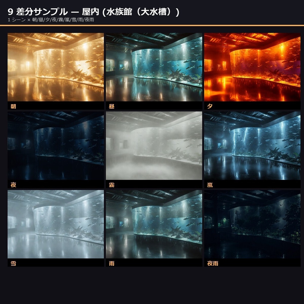 【日本の観光レジャー】TRPG背景素材112シーン×9差分=1008枚【AI生成/ccfolia対応