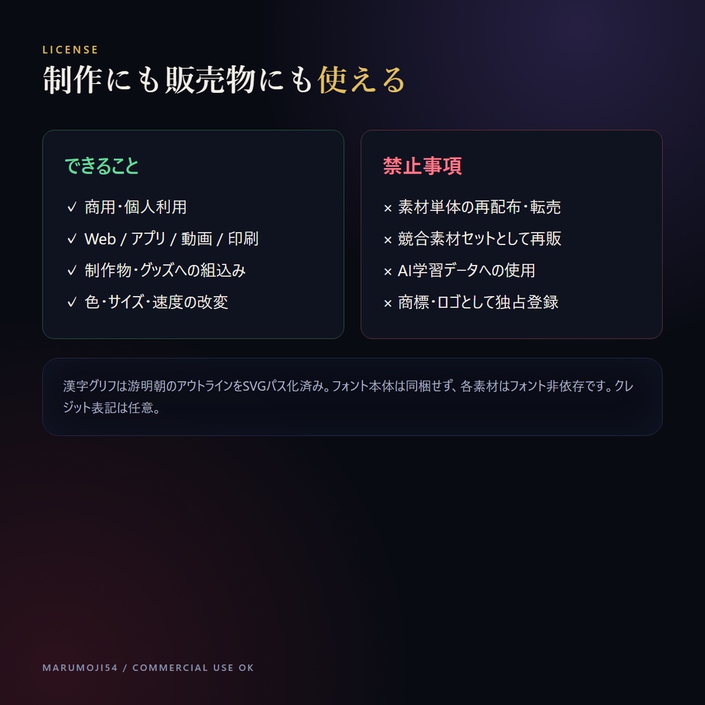 【動く七色】丸に〈漢字〉回転UIローダー 54種 marumoji54【アニメSVG・和5色・七色RGB・商用OK】
