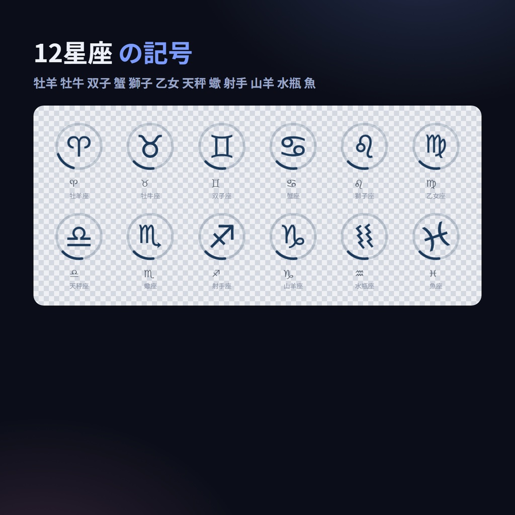 etoza24 — 干支+12星座 回転UIローダー24種+七色RGB