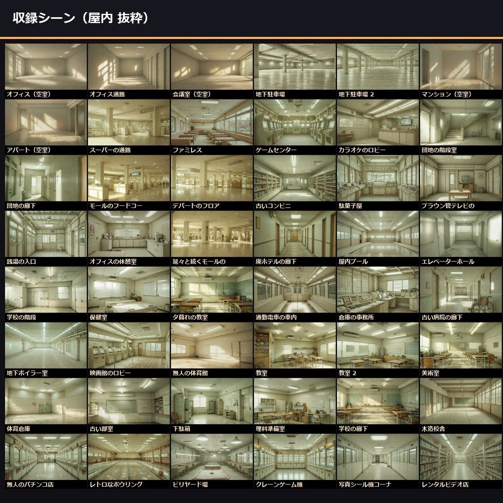 【平成リミナル日本】TRPG背景素材127シーン×9差分1143枚【ccfolia/商用OK】