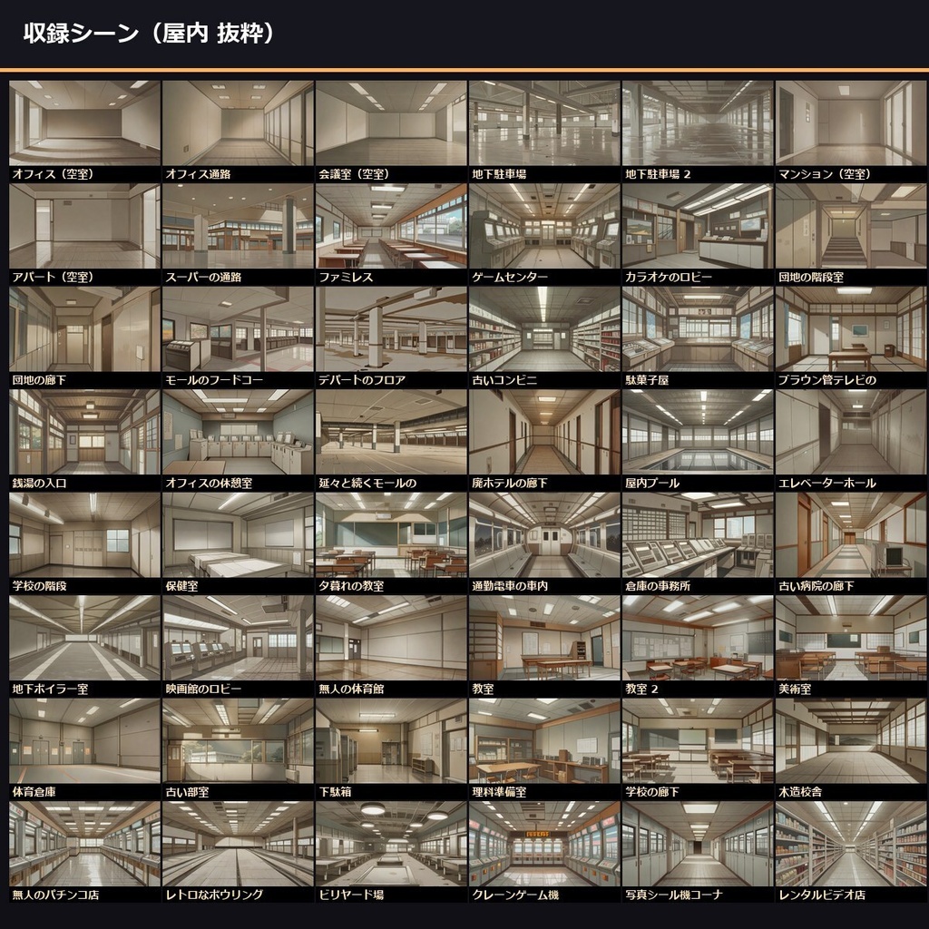 【平成リミナル日本】TRPG背景アニメ版127シーン×9差分 1143枚【ccfolia/商用OK】