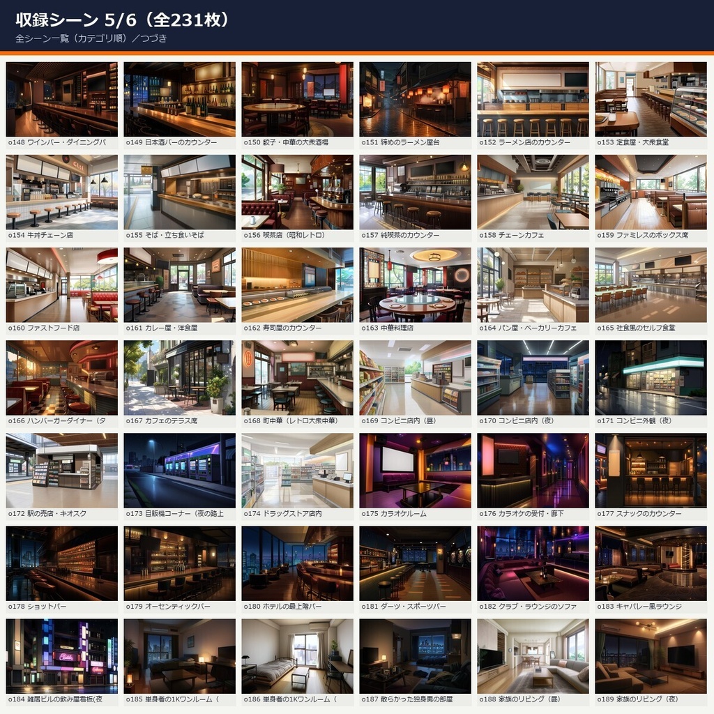 【VN/TRPG】オフィス・サラリーマン日常 背景素材集 アニメ版 231枚【差分なし高品質版・商用OK・AI生成】