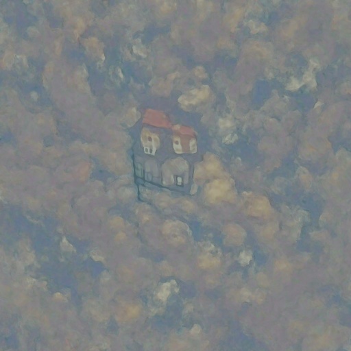 (無料サンプルあります!)「空に浮かぶ家」アート画像、アートgif