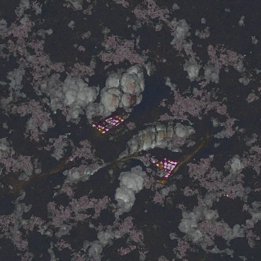 「夜桜」アート画像