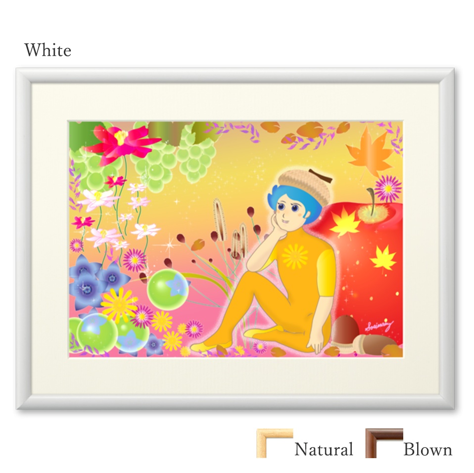 CRIER プリモアート『Shining Autumn — Fruits and Flowers(輝く秋 — 果物と花)』