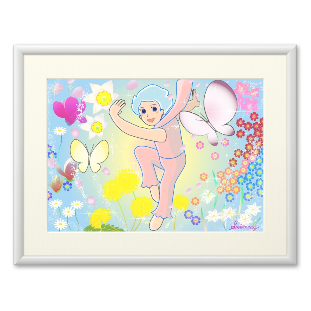 CRIER プリモアート『Spring Flowers and a Fairy — Creativity in Me(春の花々と妖精 — 私の中の創造性)』