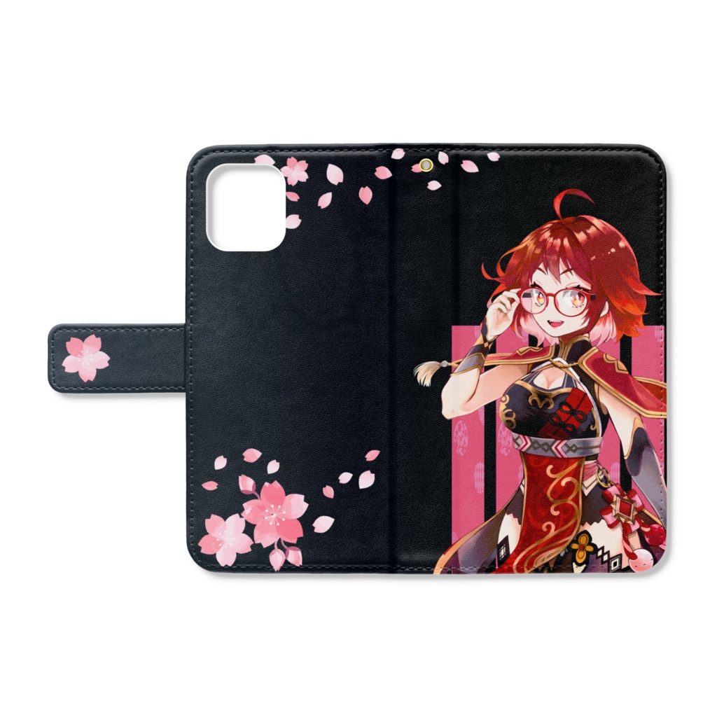 iPhoneケース 闇に桜散る iPhone11