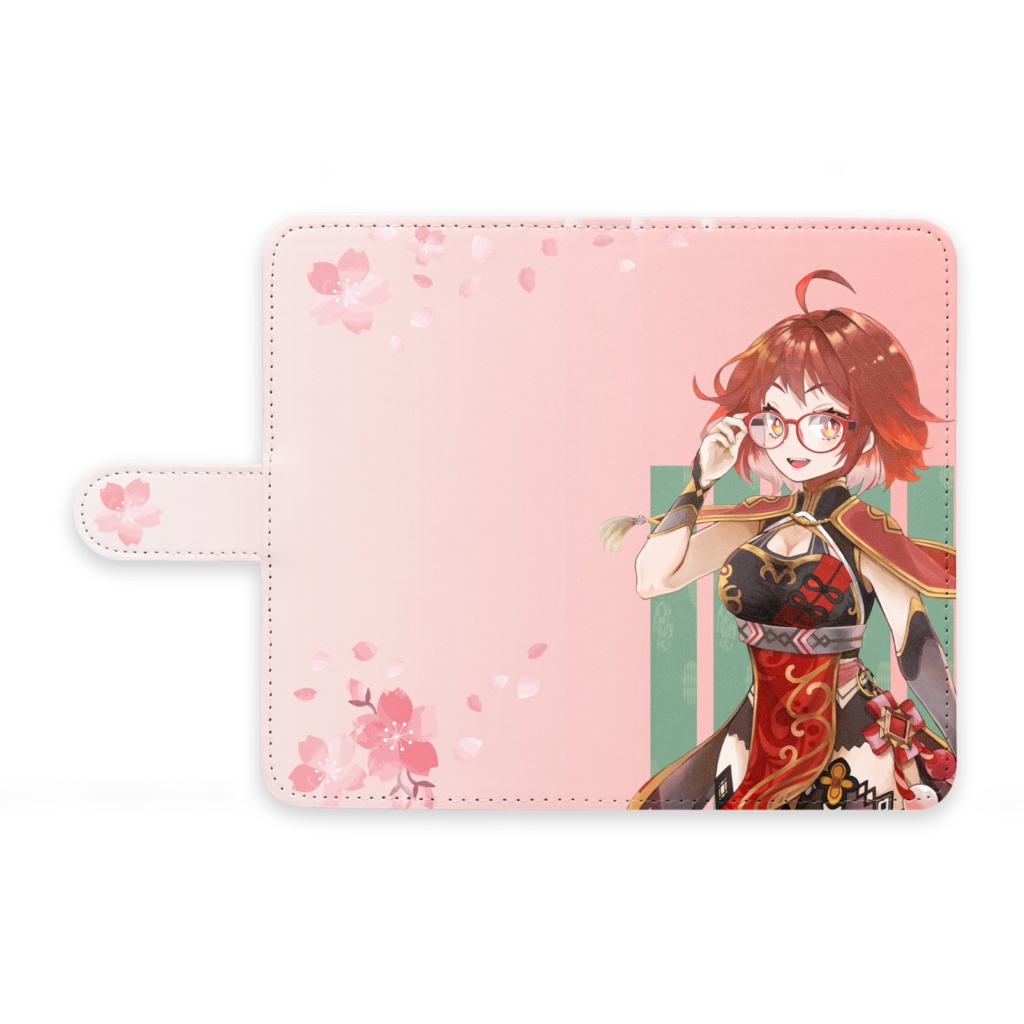 Androidケース　桜散るピンク　Mサイズ