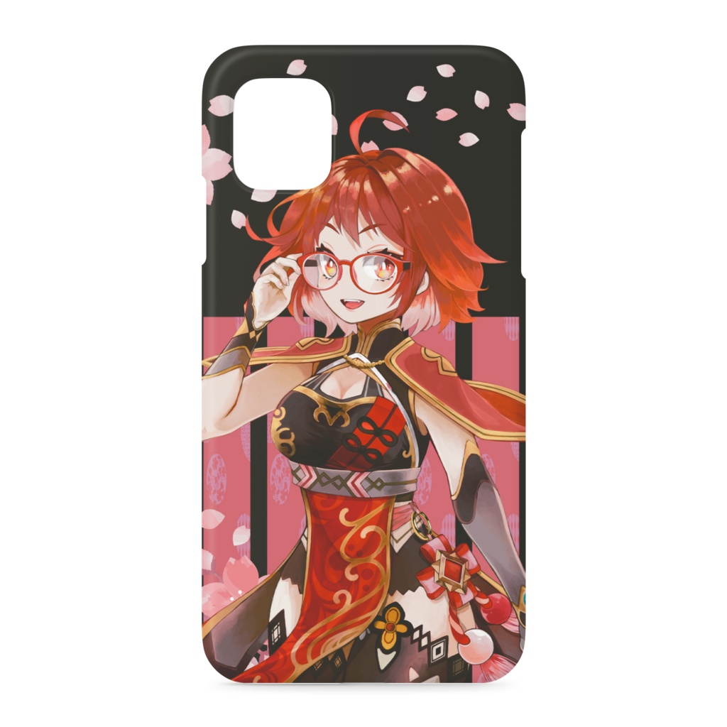 iPhoneケース 闇に桜散る iPhone11