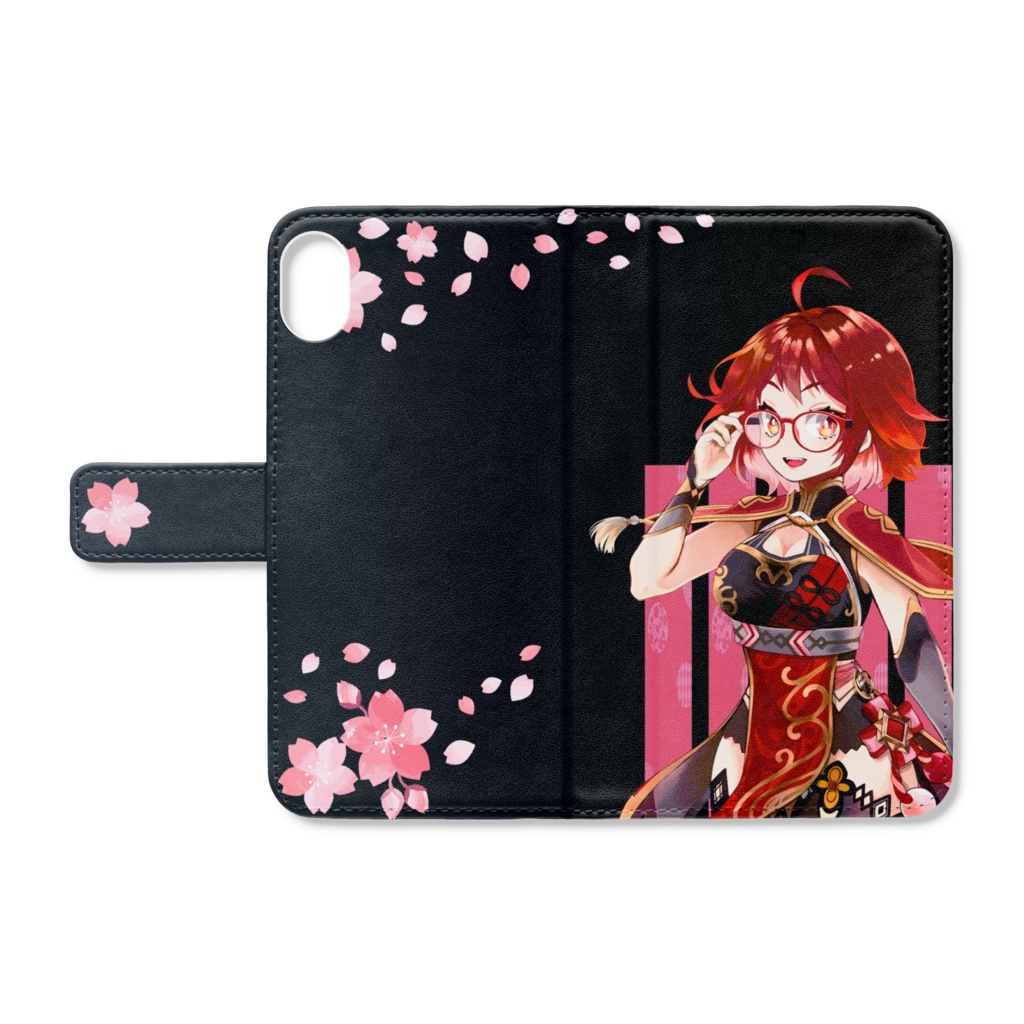 iPhoneケース 闇に桜散る iPhoneⅩR