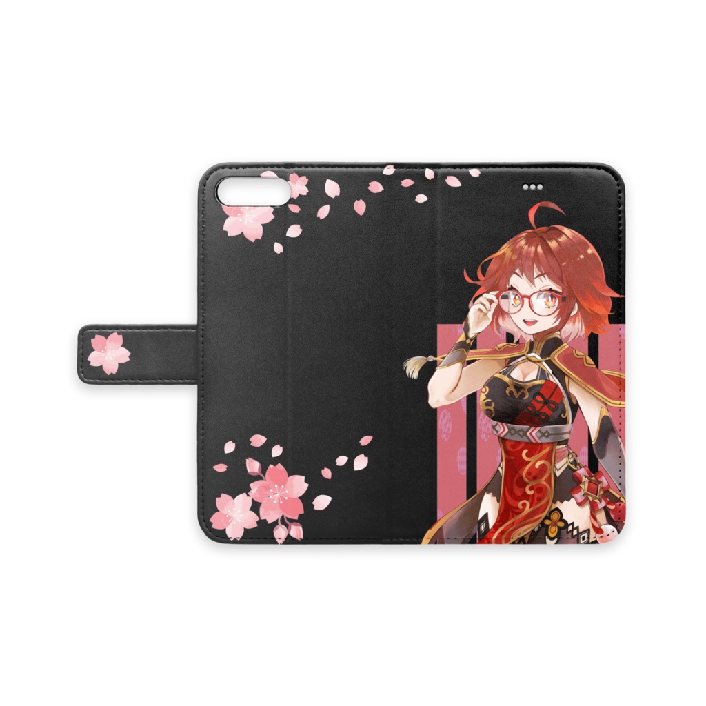 iPhoneケース　闇に桜散る　iPhone8Plus/7Plus