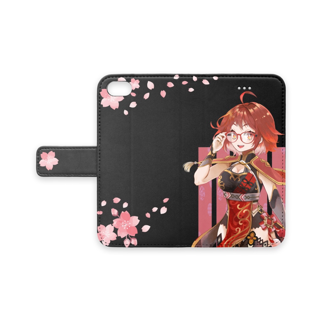 iPhoneケース 闇に桜散る iPhone8/7/SE2