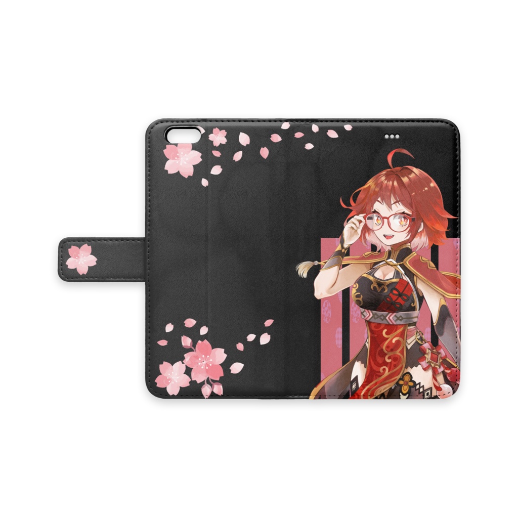 iPhoneケース　闇に桜散る　iPhone6Plus/6sPlus