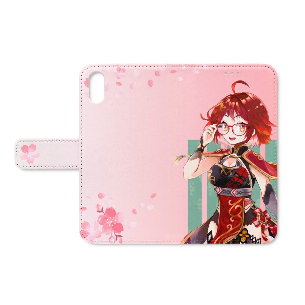 iPhoneケース　桜散るピンク　iPhoneⅩS/Ⅹ