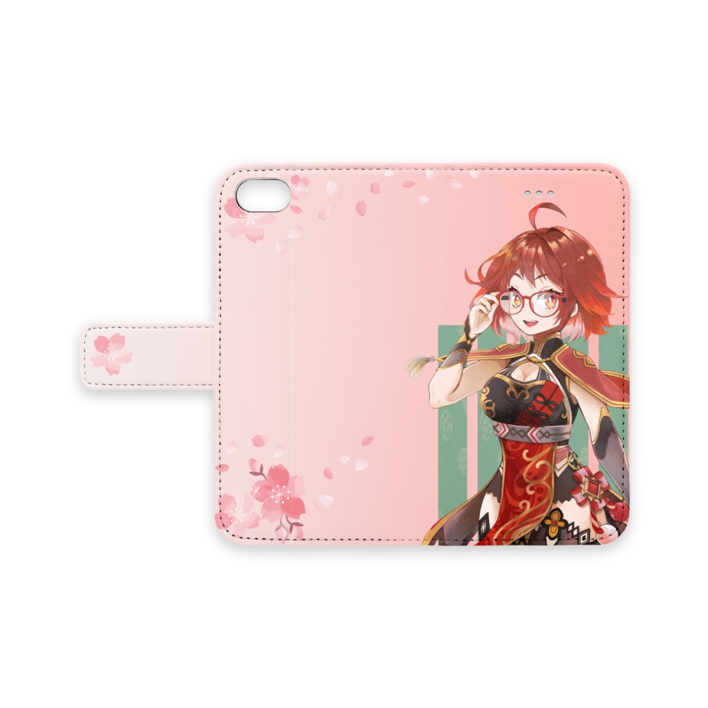 iPhoneケース　桜散るピンク　iPhone8/7/SE2