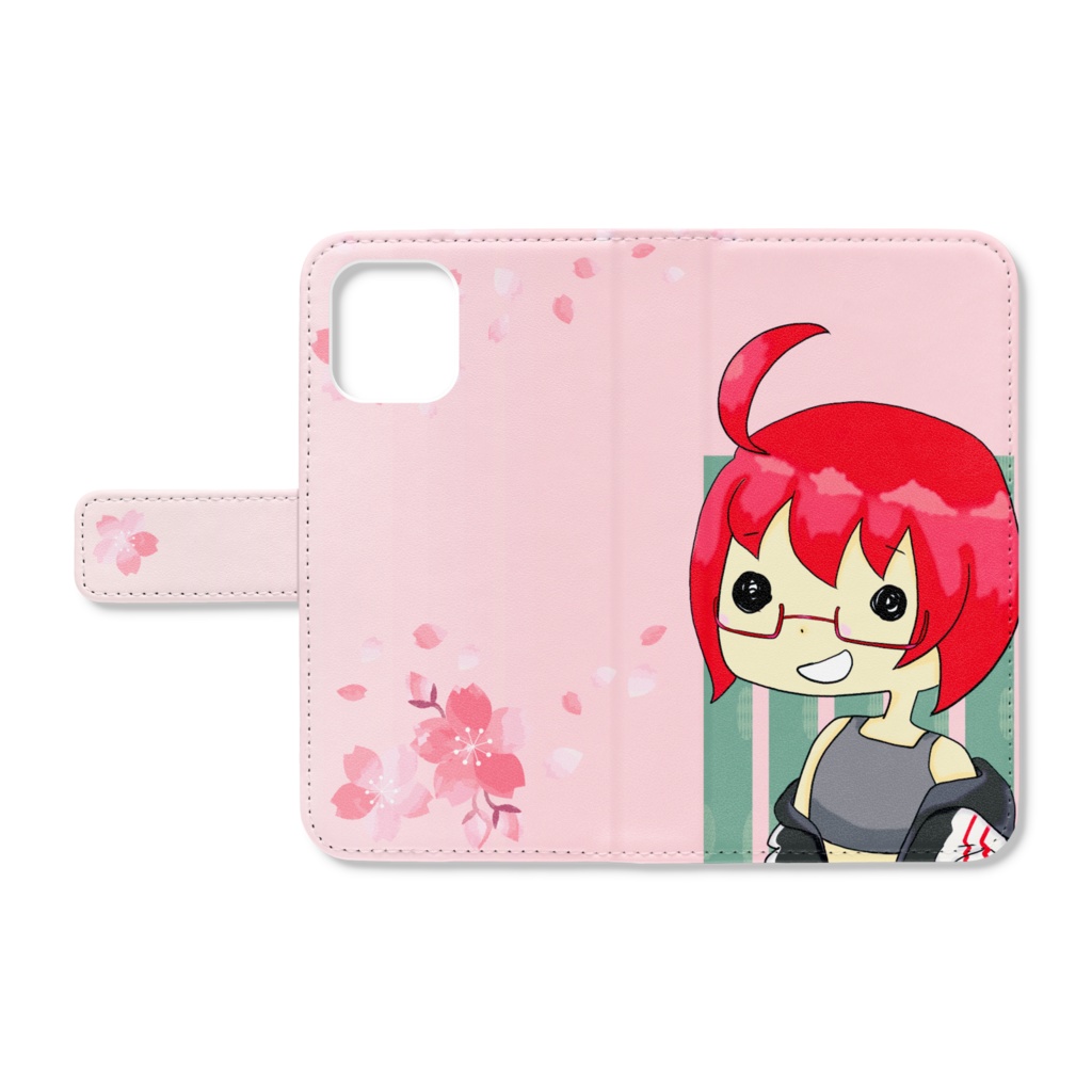 iPhoneケース　ぬーんピンク　iPhone12mini