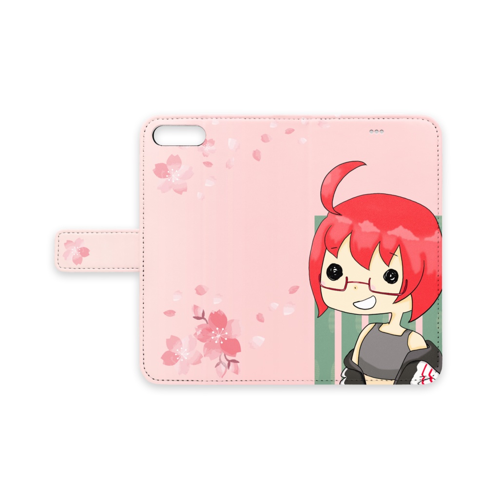 iPhoneケース　ぬーんピンク　iPhone8Plus/7Plus