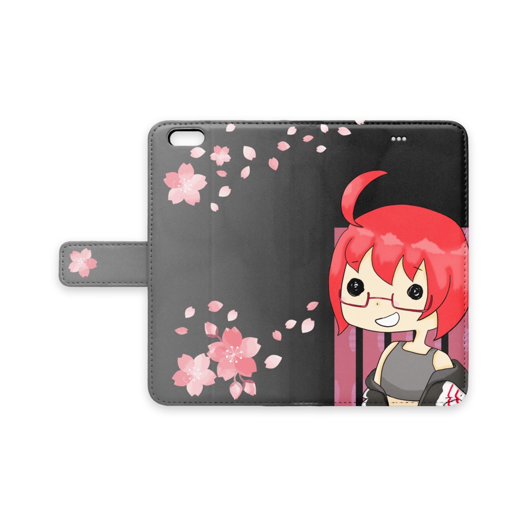 iPhoneケース　ぬーんブラック　iPhone6Plus/6sPlus