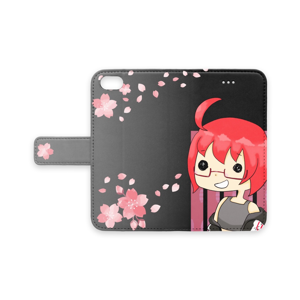 iPhoneケース ぬーんブラック iPhone8/7/SE2