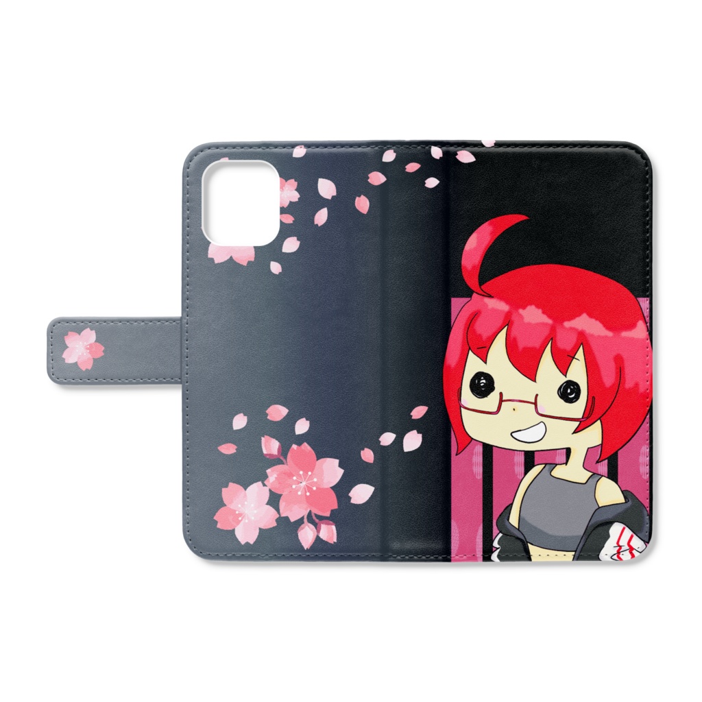 iPhoneケース ぬーんブラック iPhone11