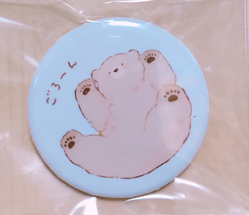 くま缶バッジ