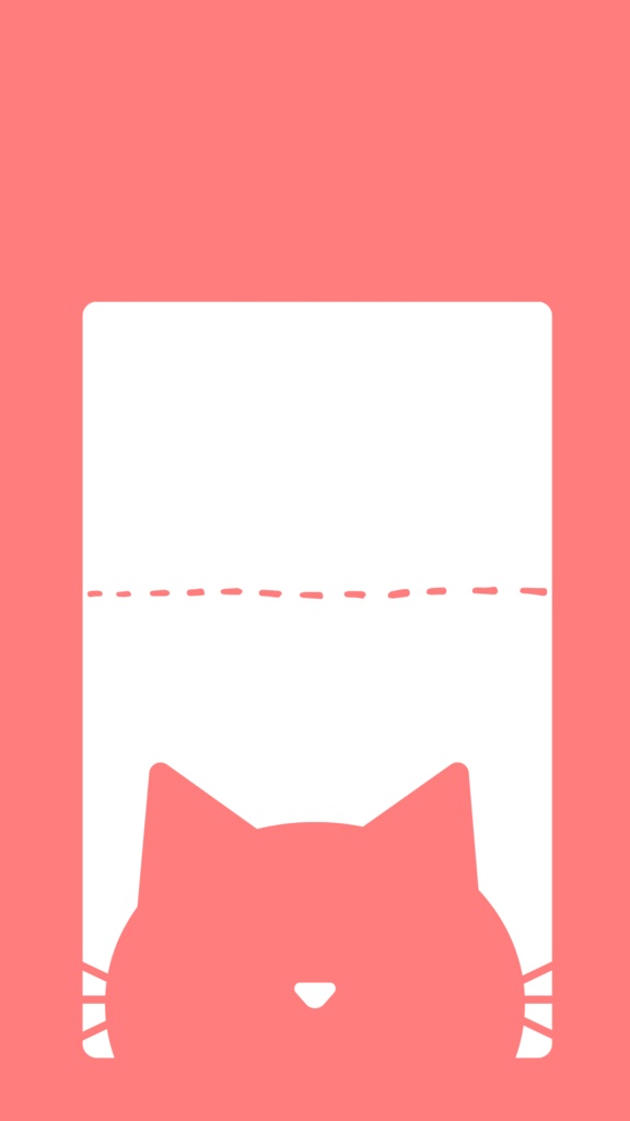 スマホの壁紙　猫