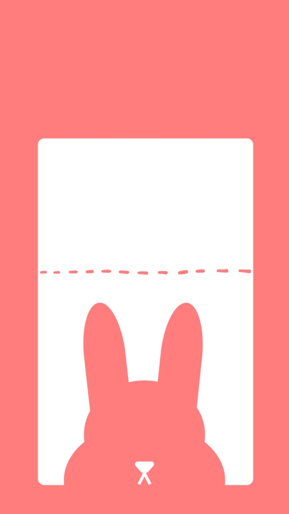 スマホ壁紙　兎