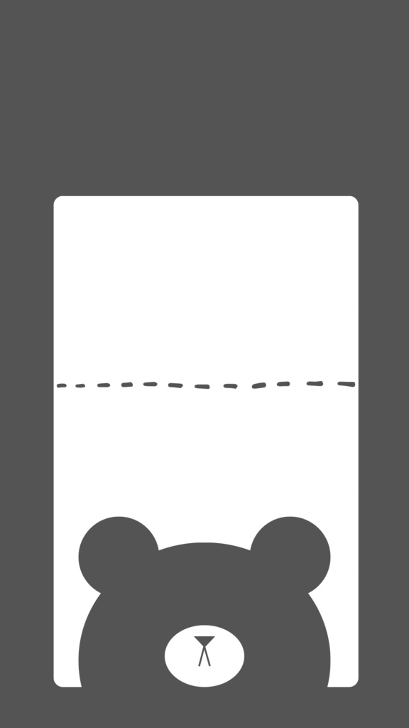 スマホの壁紙　熊